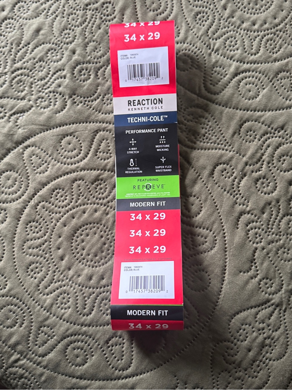 Kenneth Cole Reaction Men's Navy Dress Pants - Picture 10 of 16